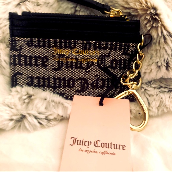 JUICY COUTURE NWT CARD AND COIN HEART ❤️ TO HEART GOTHIC STATUS BLACK - Picture 4 of 9
